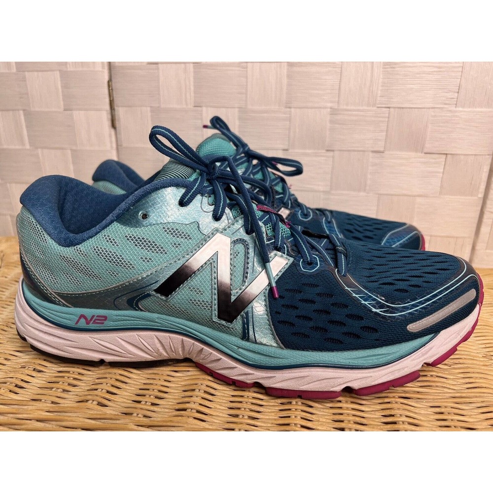 New Balance 1260v6 Men’s Running Shoes Sz 12 Blue Multicolor Dad Shoes Logo